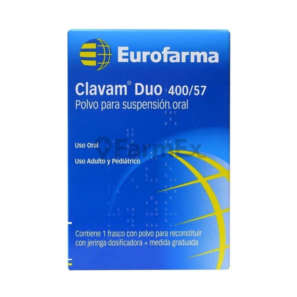 Clavam Duo Suspensión Oral 400 / 57 mg x 70 mL Farmex-Pluxee-Persistente