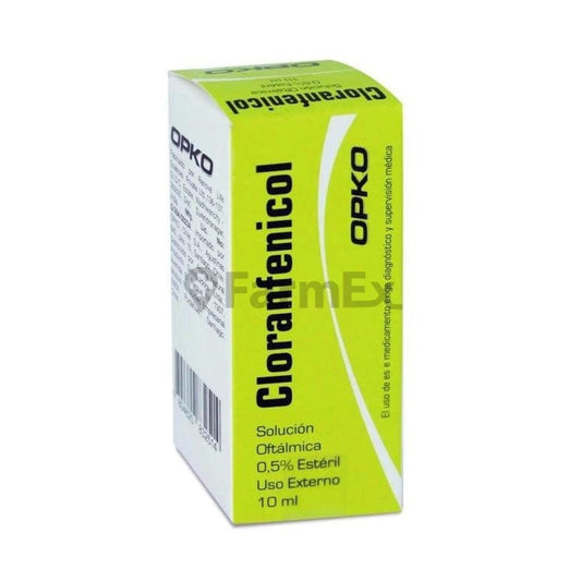 Cloranfenicol Solución Oftálmica 0,5% x 10 mL Farmex-MiaHealth-Persistente