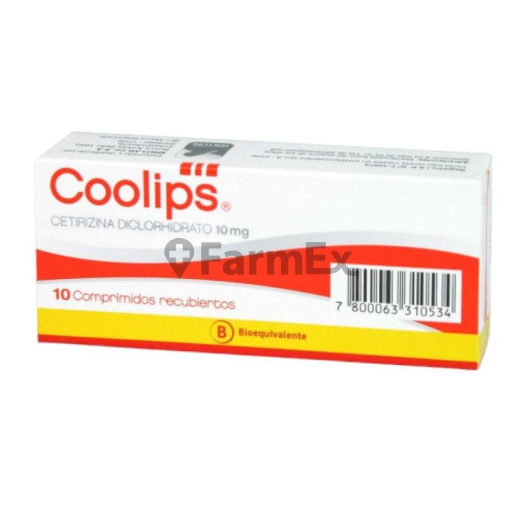 Coolips 10 mg x 10 comprimidos Farmex-VidaTres-Persistente