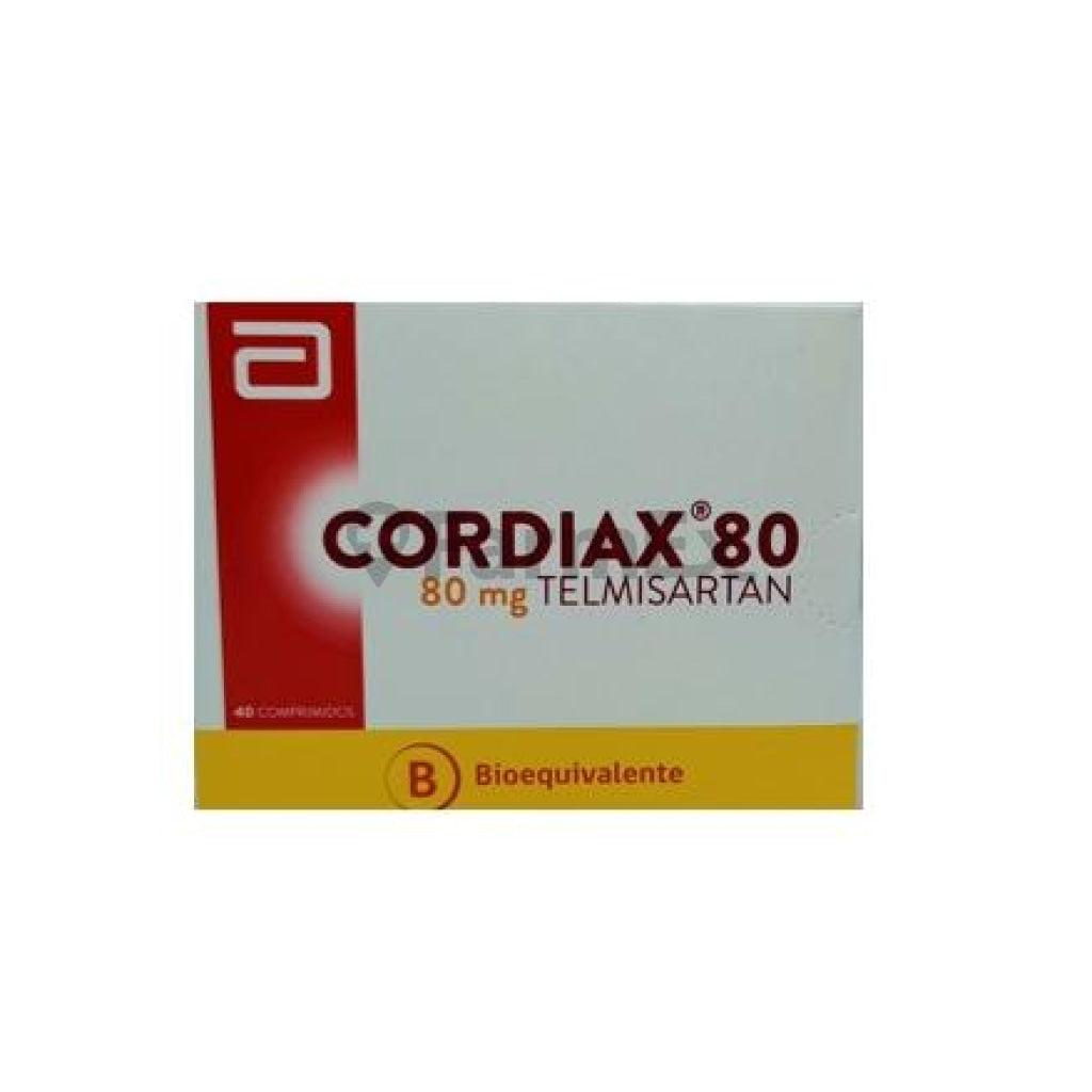 Cordiax Telmisartán 80 mg x 40 comprimidos.