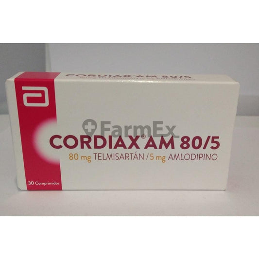 Cordiax Am 80 mg / 5 mg x 30 comprimidos Farmex-VidaTres-Persistente