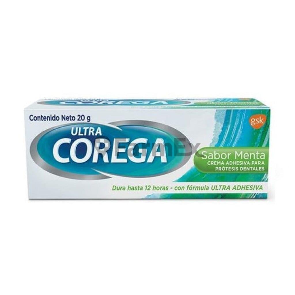 Corega Crema Adhesiva Sabor Menta x 20 g.