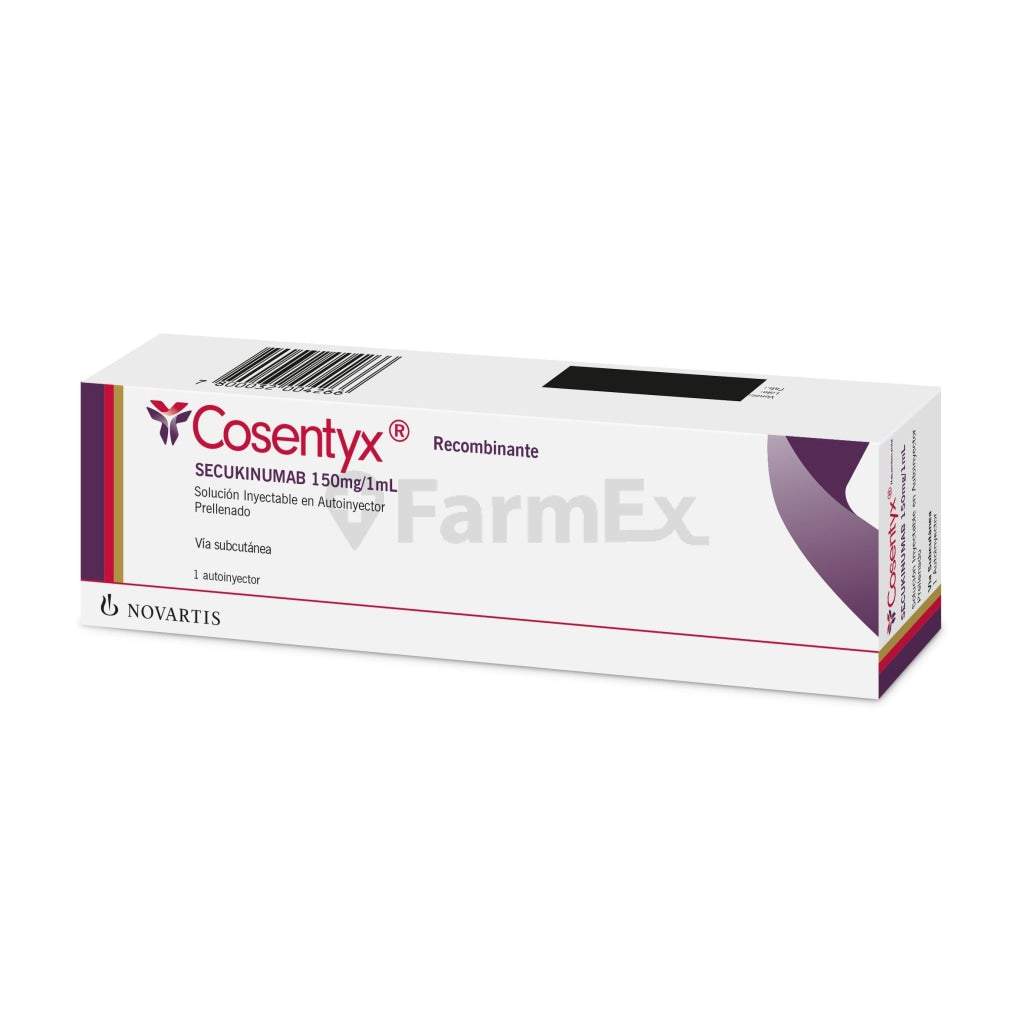 Cosentyx 150 mg / mL x 1 Jeringa Autoinyectable Precargada SOLO VENTA ONLINE.