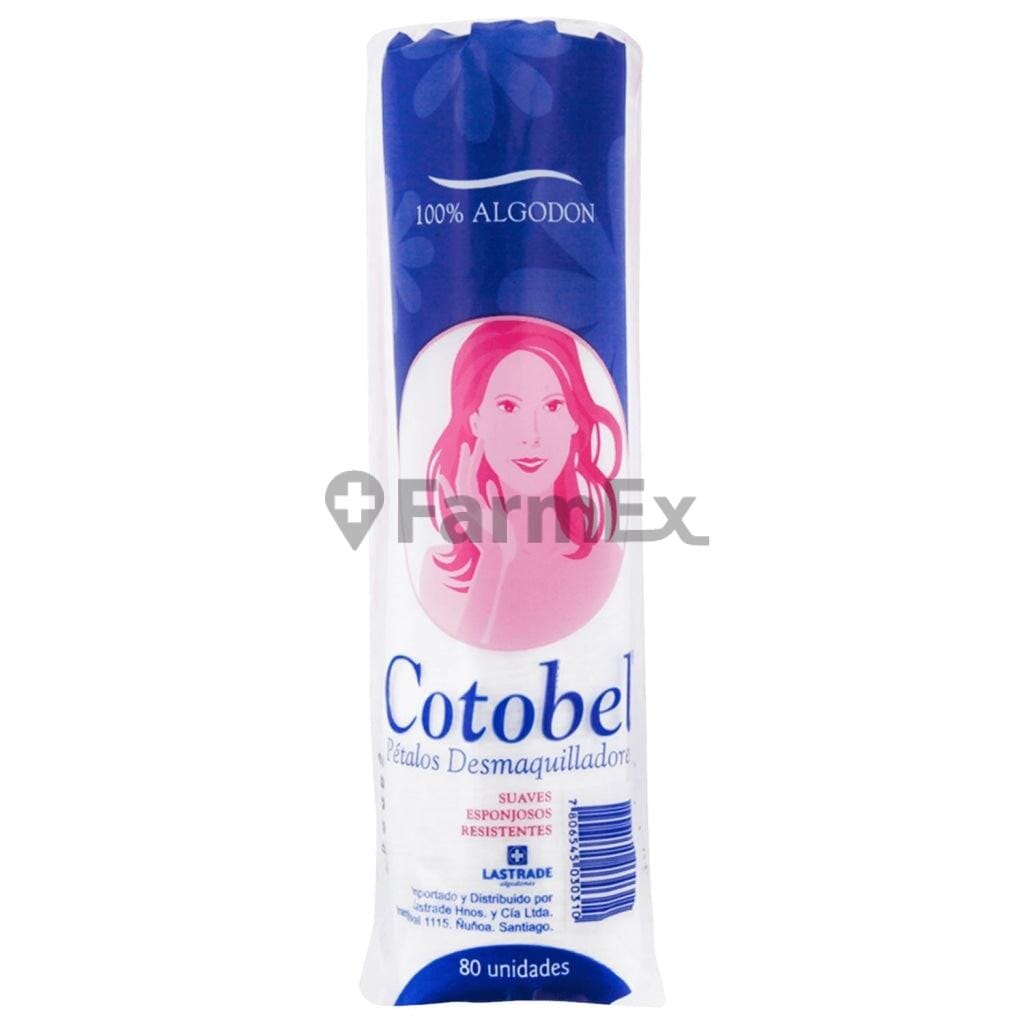 Cotobel pétalos desmaquillantes x 80 unidades Farmex-Pluxee-Persistente