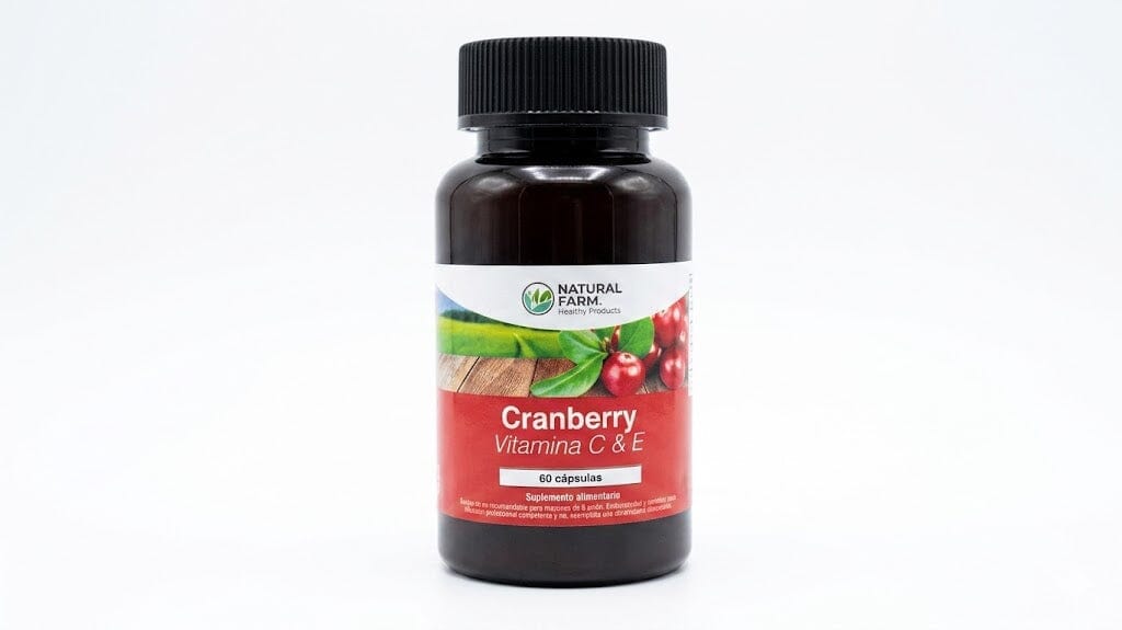 Cranberry Vitamina C y E x 60 cápsulas.