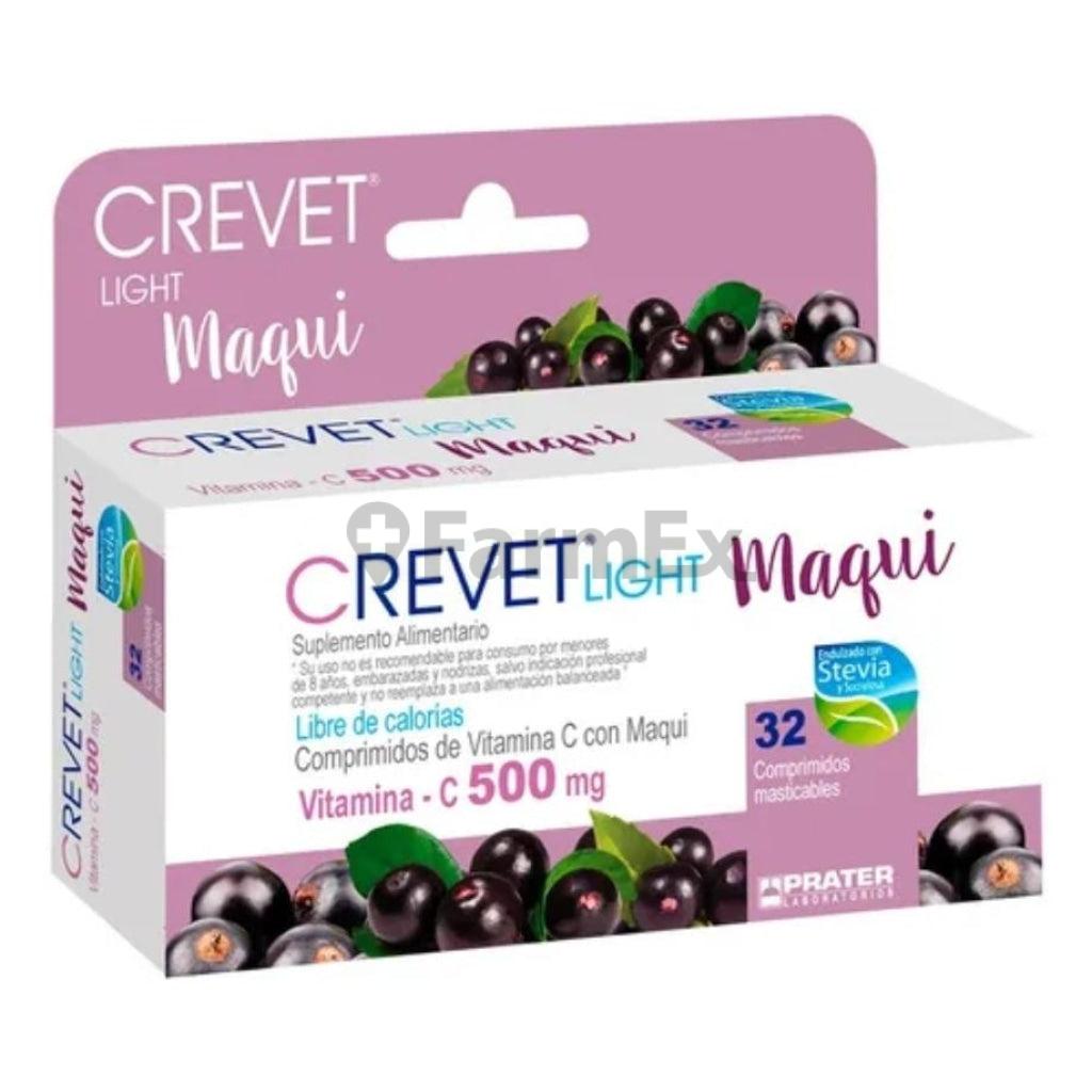 Crevet Light Maqui Vitamina C 500 mg x 32 comprimidos.