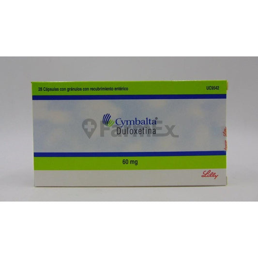 Cymbalta Duloxetina 60 mg x 28 Cápsulas con gránulos con recubrimiento entérico susc-1 de 5 meses Farmex-Suscripciones-Persistente