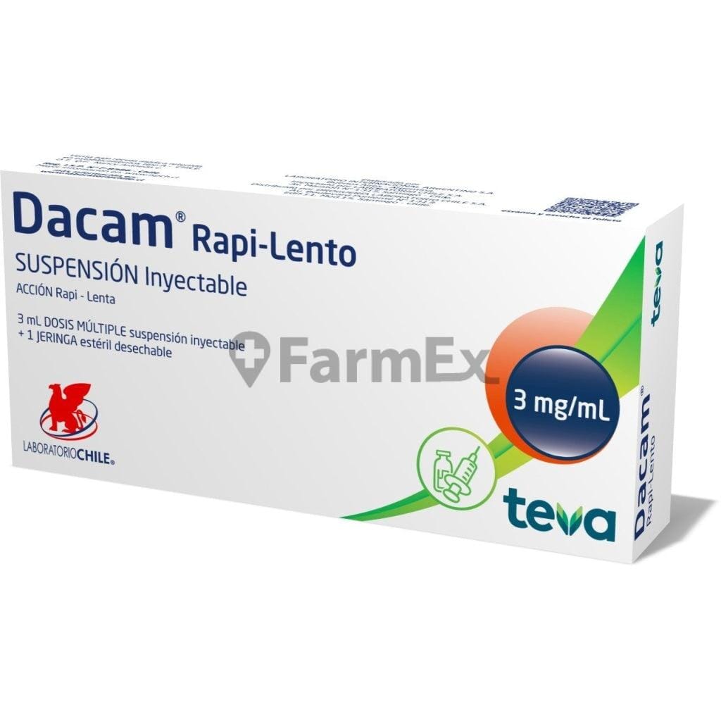 Dacam Rapi-Lento Suspensión Inyectable x 1 Ampolla 3 mL Farmex-Fonasa-Persistente