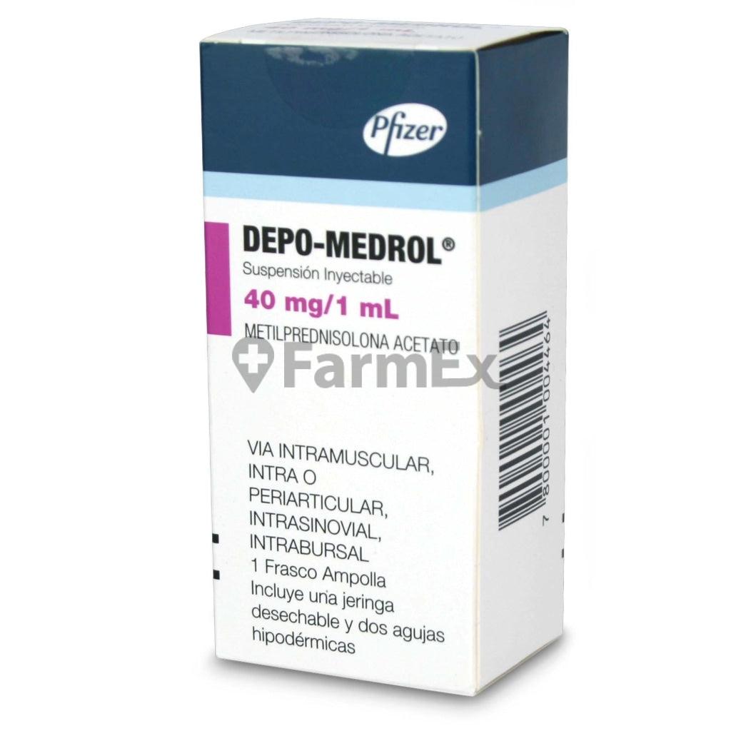Depo Medrol Suspension Inyectable 40 mg / 1 mL x 1 Frasco Ampolla "Ley Cenabast".
