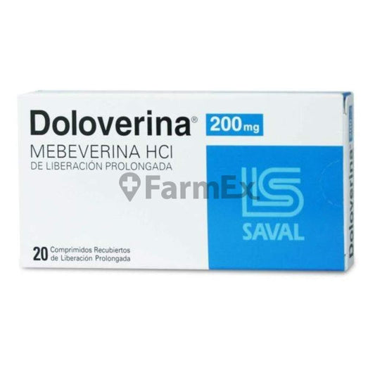 Doloverina LP 200 mg x 20 comprimidos "Ley Cenabast" Farmex-MiaHealth-Persistente