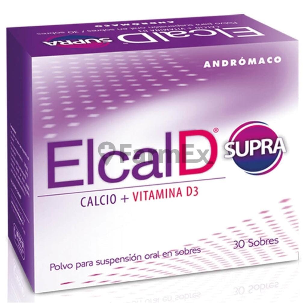 Elcal D Supra x 30 sobres Farmex-MiaHealth-Persistente