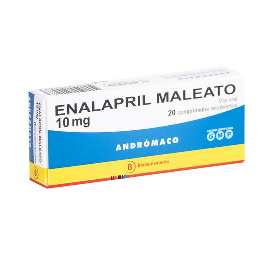 Enalapril 10 mg x 20 comprimidos "Ley Cenabast" ANDROMACO