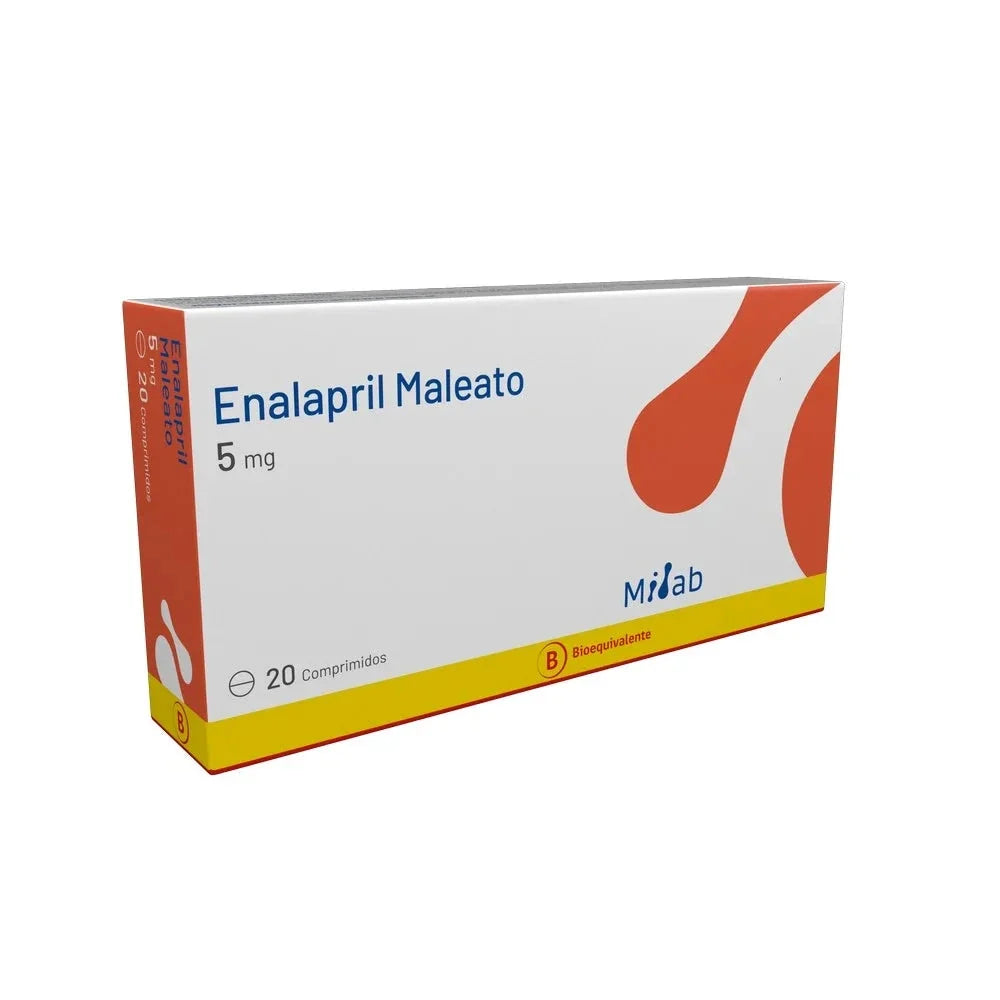 Enalapril 5 mg x 20 comprimidos.
