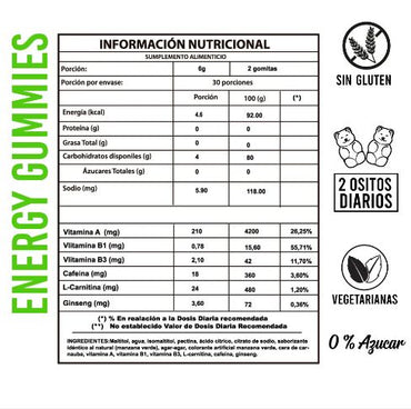 Energy Gummies x 60 gomitas Perfect Bear