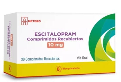 Escitalopram 10mg x 30 Comprimidos (Hetero).