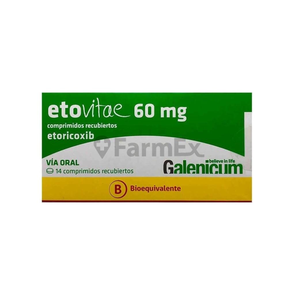 Etovitae 60 mg x 14 comprimidos Farmex-MiaHealth-Persistente