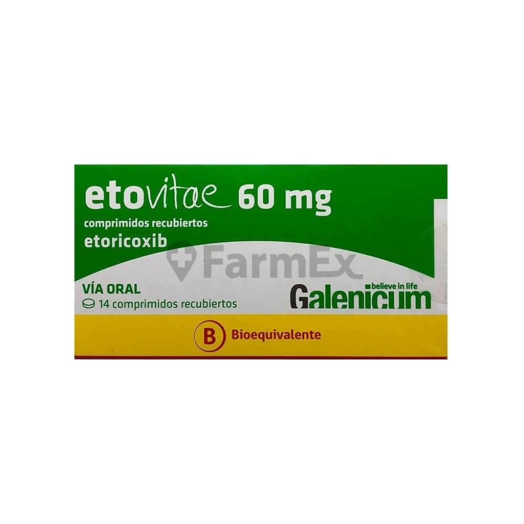 Etovitae 60 mg x 14 comprimidos.