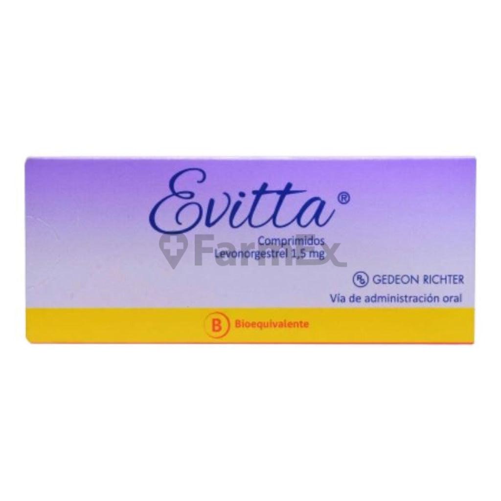 Evitta Levonorgestrel 1,5 mg x 1 comprimido.
