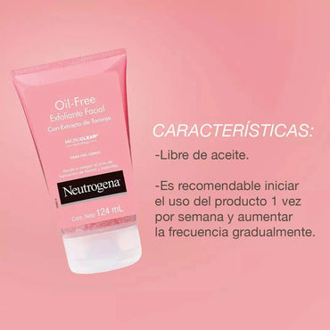 Exfoliante Facial Neutrogena Pink Grapefruit 124ml johnson y johnson