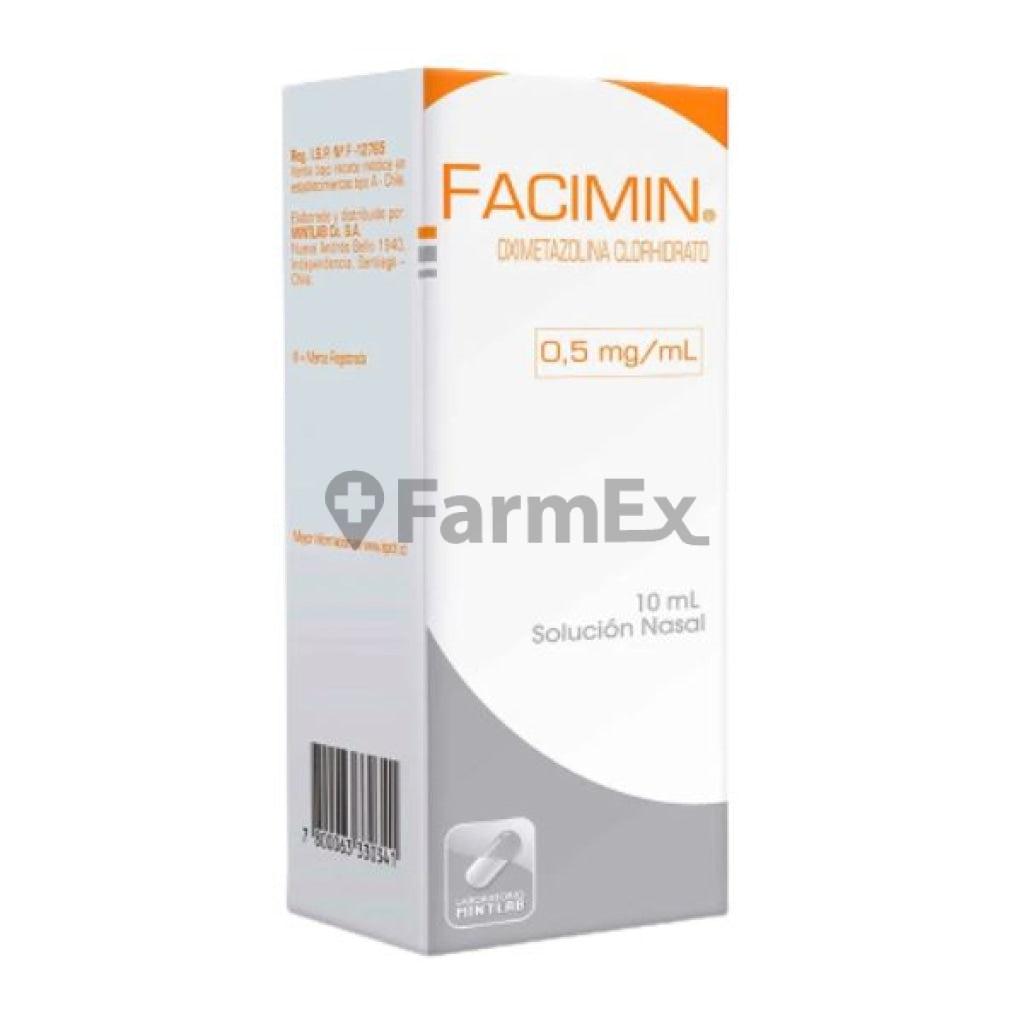 Facimin Solución Nasal 0,5 mg/ mL x 10 mL.