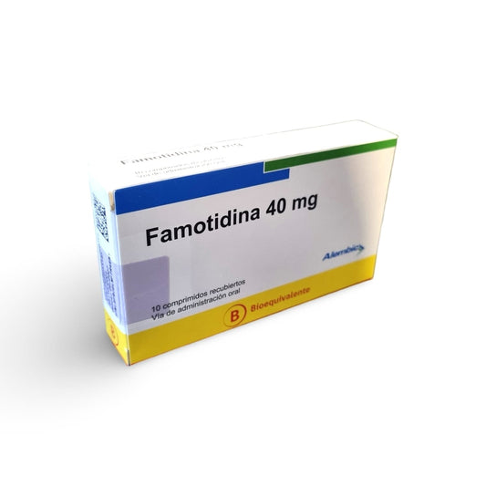 Famotidina 40 mg x 10 comprimidos recubiertos "Ley Cenabast" alembic
