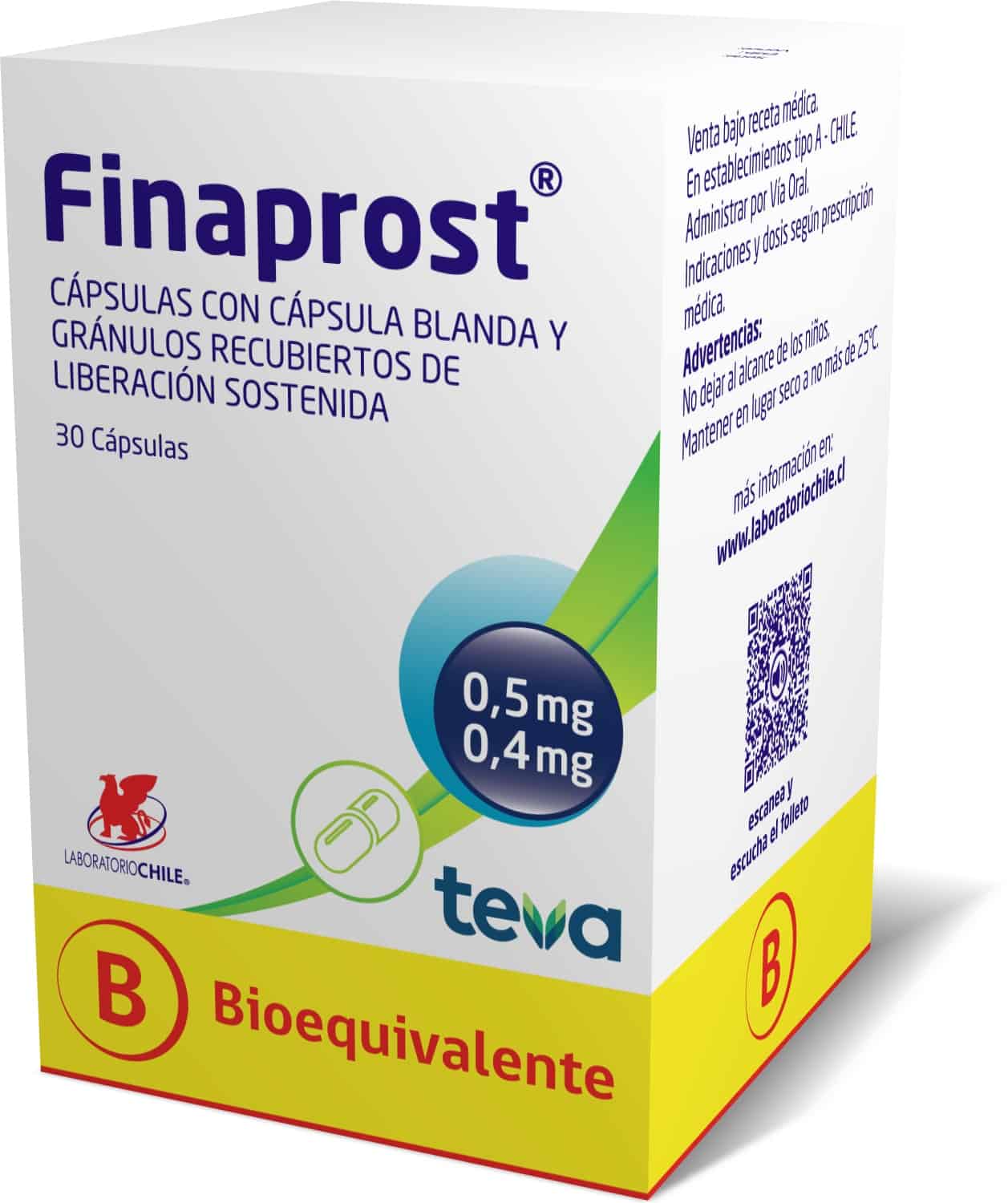 Finaprost 0,5/0,4 mg x 30 Capsulas LABORATORIO CHILE