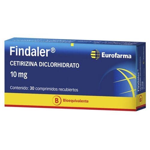 Findaler 10 mg x 30 comprimidos Farmex-Fonasa-Persistente