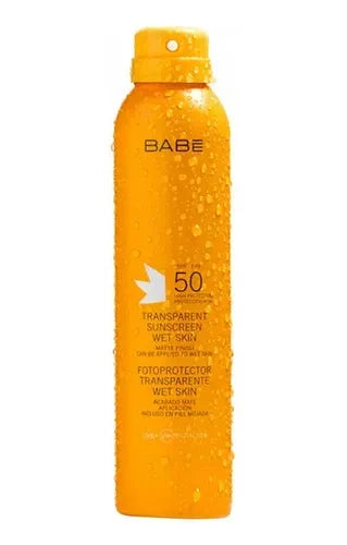 Fotoprotector SPF 50 Transparente Wet Skin 200 ml babe