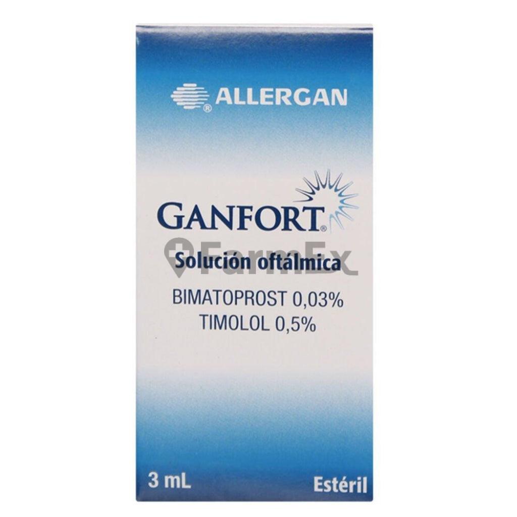Ganfort solución oftálmica 0,03 % + 0,5 % x 3 mL.