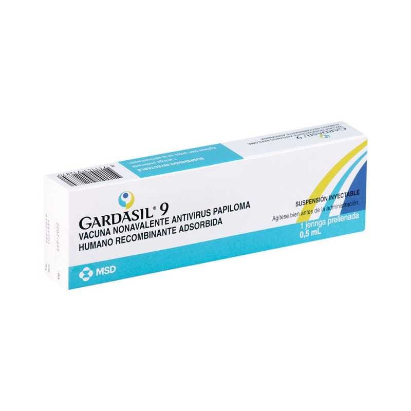 Gardasil 9 0,5 mL x 1 jeringa.