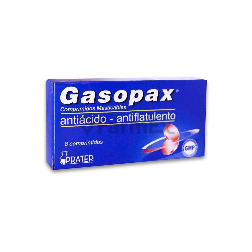 Gasopax x 8 comprimdos Farmex-Pluxee-Persistente