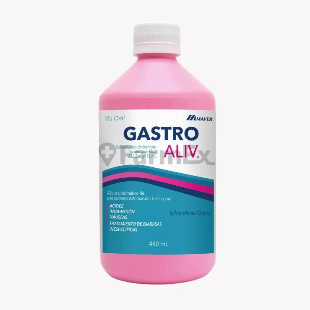Gastro Aliv Suspensión Oral x 480 mL Farmex-MiaHealth-Persistente