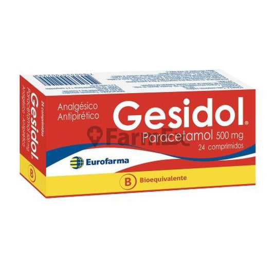 Gesidol 500 mg x 24 comprimidos Farmex-VidaTres-Persistente