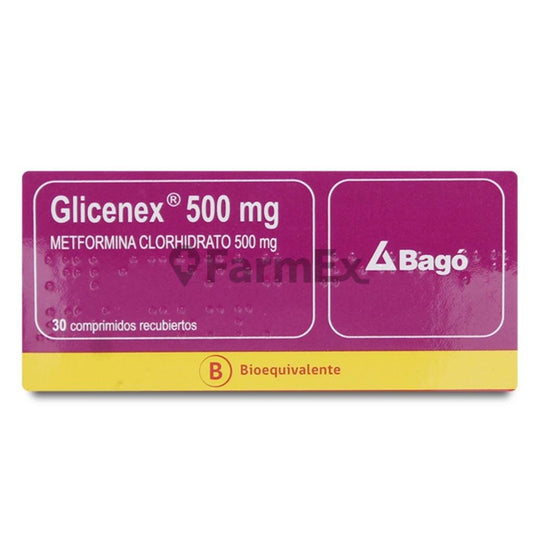 Glicenex 500 mg x 30 comprimidos Farmex-VidaTres-Persistente