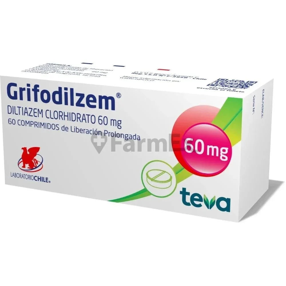 Grifodilzem 60 mg x 60 comprimidos de Liberación Prolongada "Ley Cenabast".