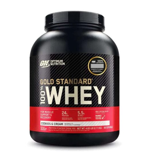 Gold Standard 100% Whey Protein Cookies & Cream 4.65 lb Nutraline
