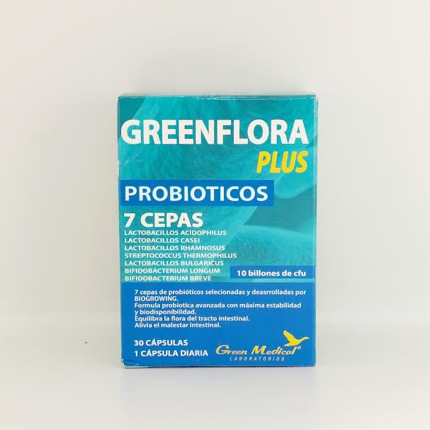Greenflora Plus- Probioticos 7 cepas Green medical