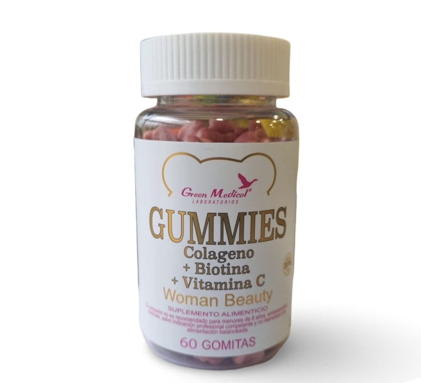 GUMMIES Colágeno +Biotina + Vitamina C x 60 gomitas.