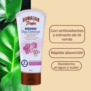 Hawaiian Tropic Protector Solar Ozono duo defense 50+ spf 180 mL EDGEWELL