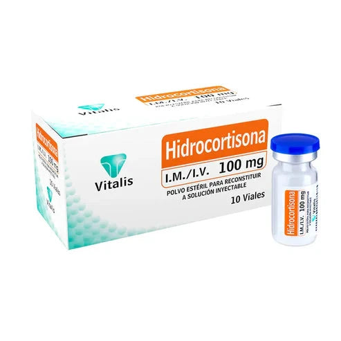 Hidrocortisona I.M/I.V 100 mg x 10 frascos ampollas Mediven