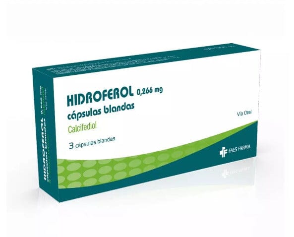 Hidroferol 0,266 mg x 3 cápsulas blandas.