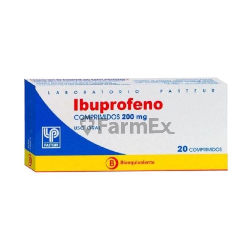 Ibuprofeno 200 mg x 20 comprimidos Farmex-Consorcio-Persistente