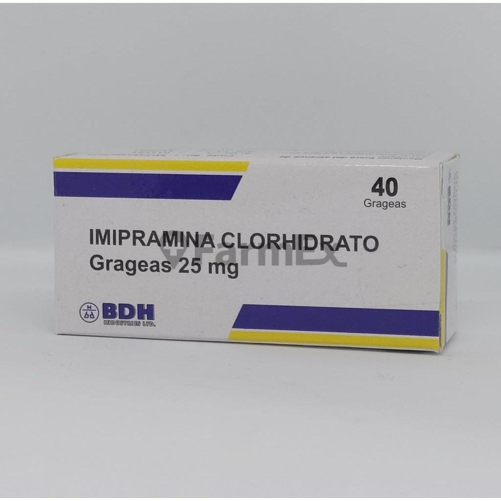 Imipramina Clorhidrato 25 mg x 40 grageas susc-1 de 2 meses Farmex-Suscripciones-Persistente