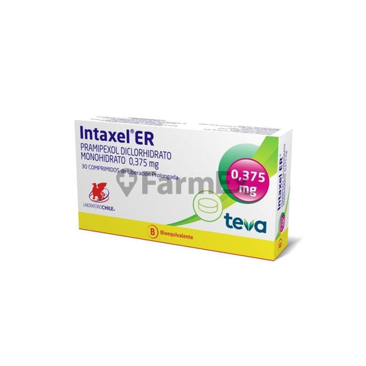 Intaxel ER 0.375 mg x 30 comprimidos Farmex-Chile Salud-Persistente