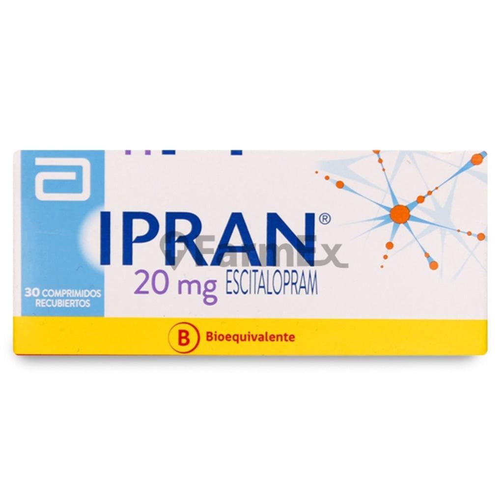 Ipran 20 mg x 30 comprimidos Farmex-BanMedica-Persistente