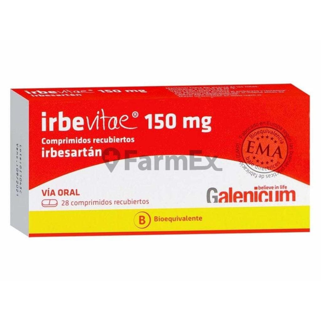 Irbevitae 150 mg x 28 comprimidos Farmex-Fonasa-Persistente