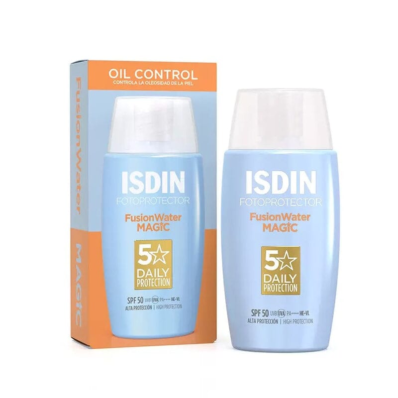 ISDIN bloqueador facial fusin water magic spf 50+ x 50 mL.