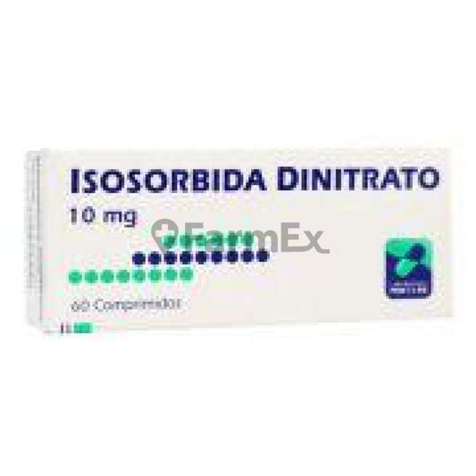 Isosorbida Dinitrato 10 mg x 60 comprimidos Farmex-VidaTres-Persistente