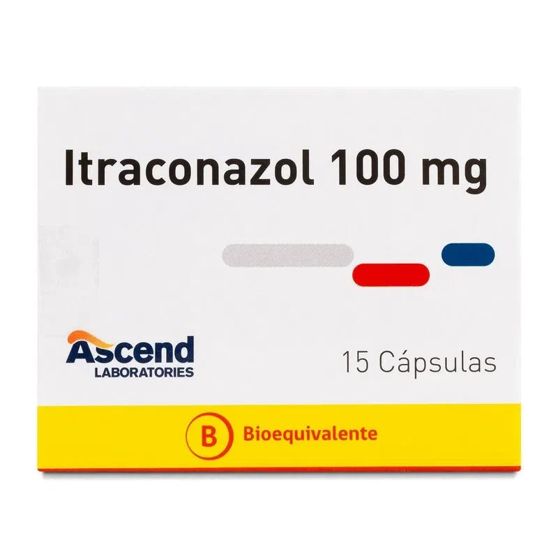 Itraconazol 100 mg x 15 Cápsulas.