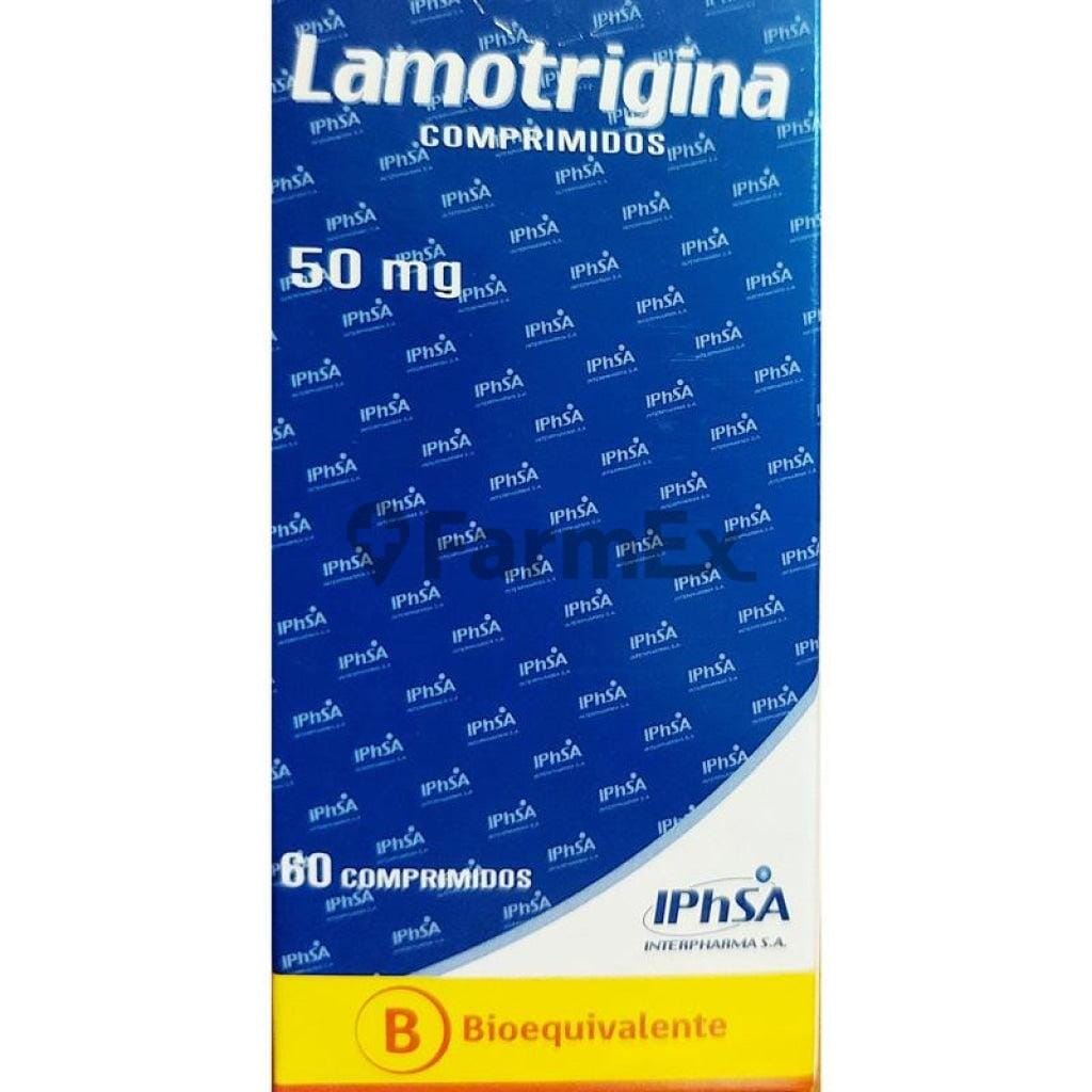 Lamotrigina 50 mg x 60 comprimidos "Ley Cenabast" Farmex-BanMedica-Persistente